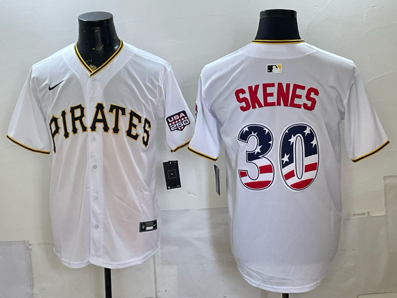 Men Pittsburgh Pirates #30 Skenes white MLB Nike 0722001